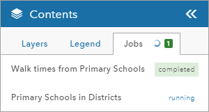 Job status pane